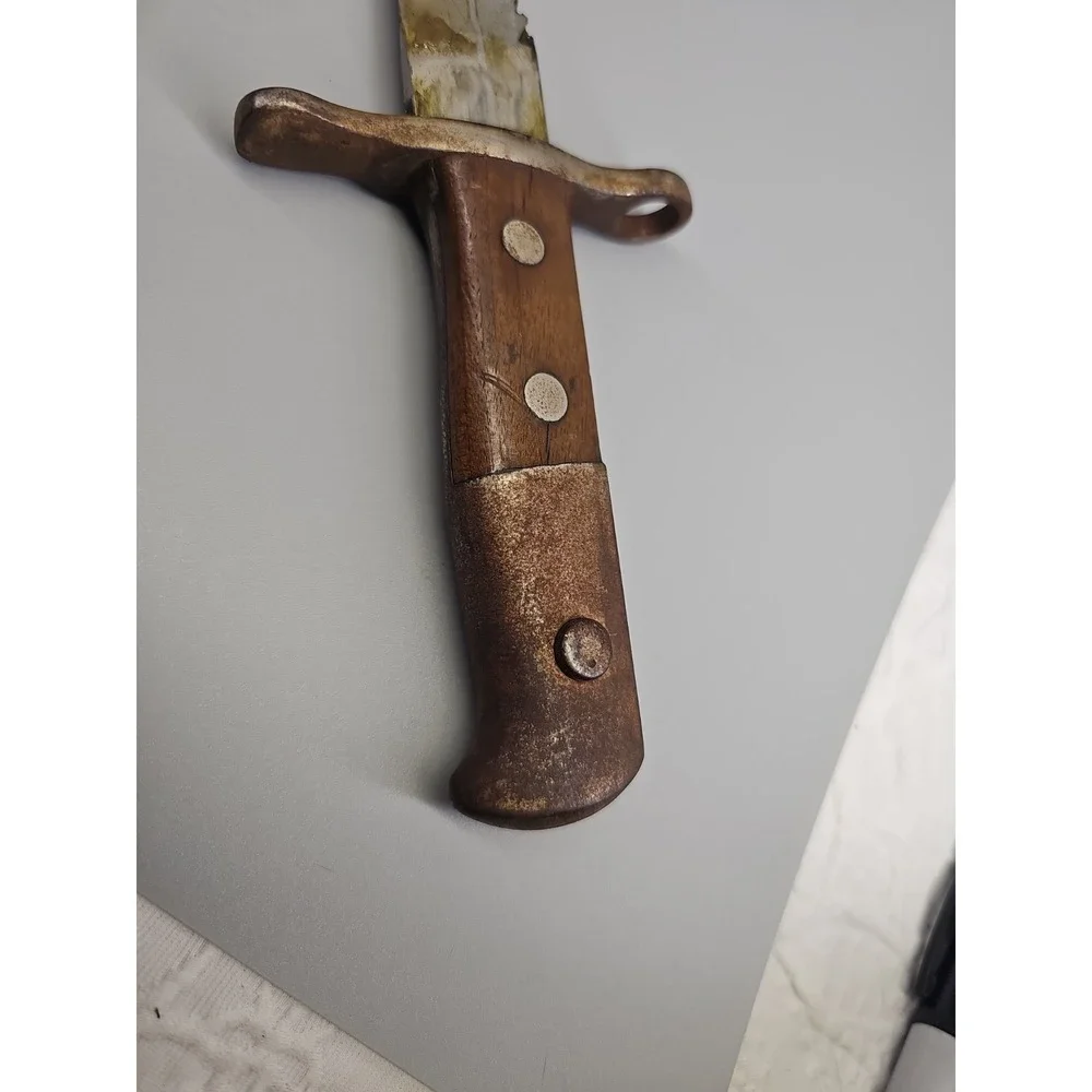 Rare New WWI Swiss Model 1914 Sawback Schmidt Rubin Bayonet‎ H.S. Hans Steimer